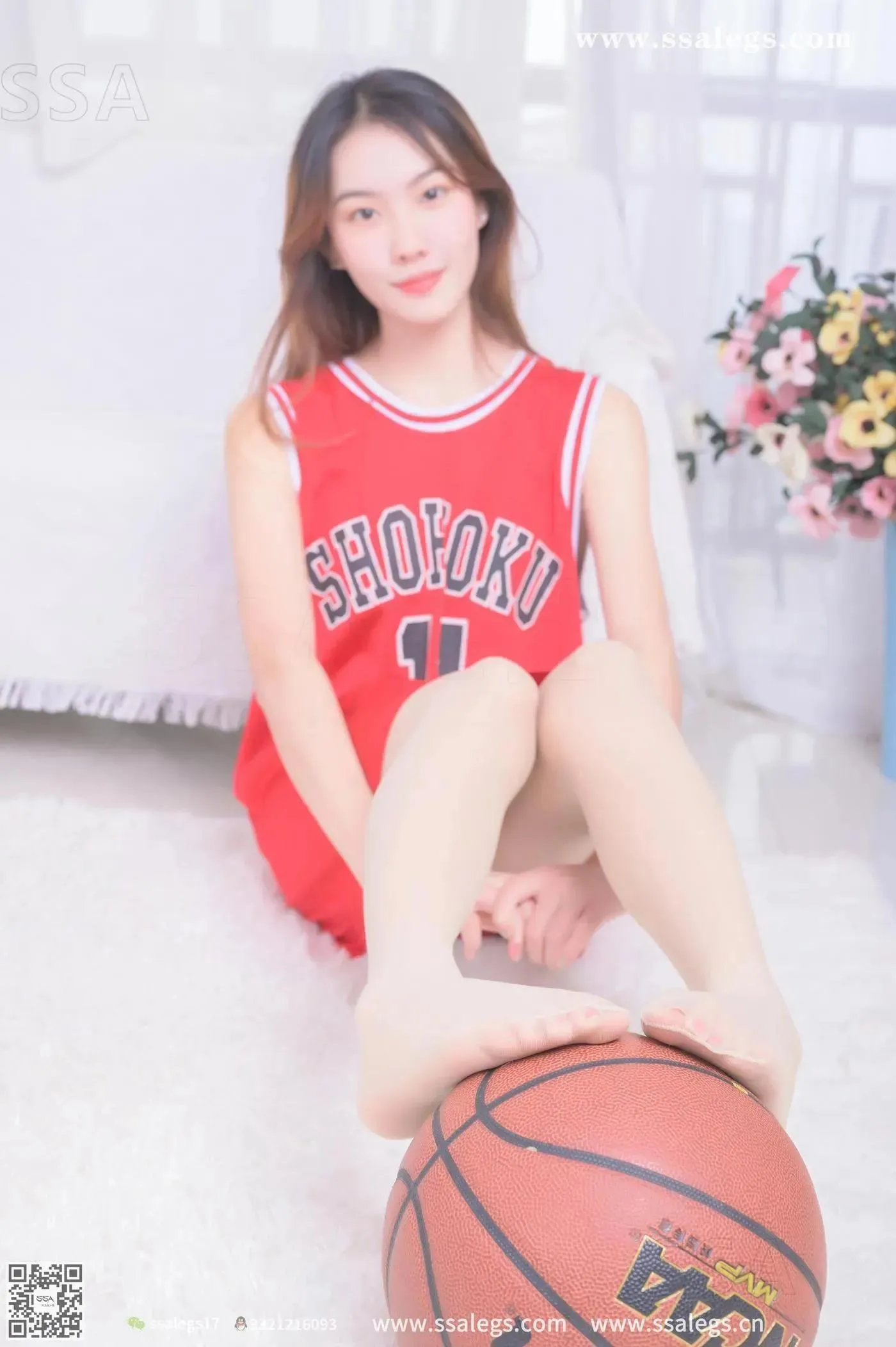 [SSA丝社]超清写真 NO.325 素素小姐姐放假在家穿丝袜陪你玩篮球(下) [79P]插图8